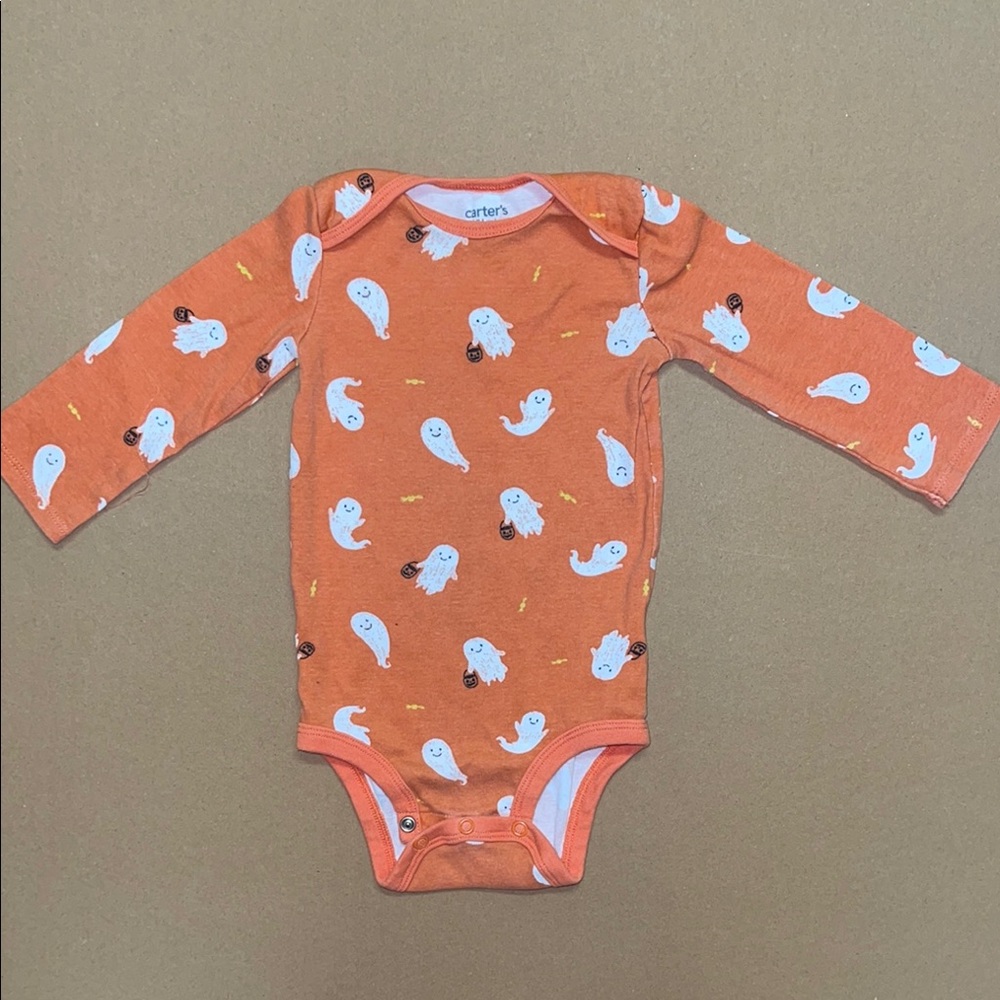 Carter's Ghost Print Halloween Onsie 12months